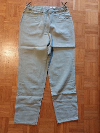 schöne Jeans / Hose, helles oliv, Grösse 21