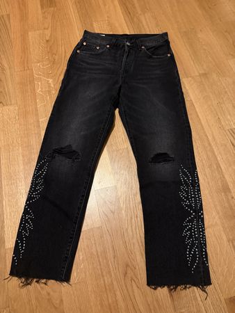 Schwarze Levi's 501 Jeans, Grösse W30 L30