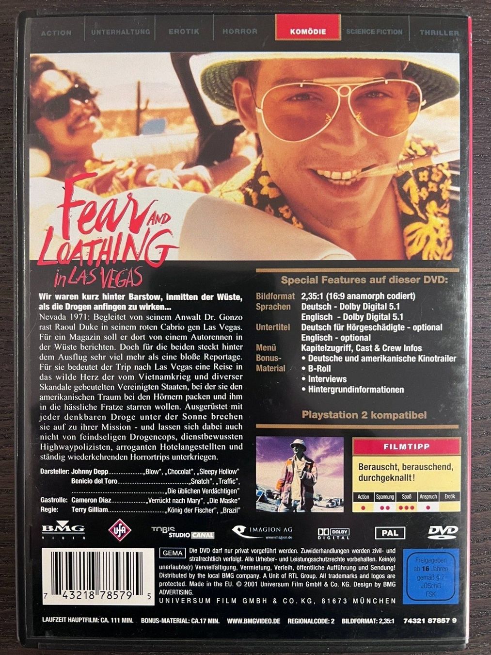 Tutti i DVDs: Fear and Loathing in Las Vegas – Usato da Zürich venduto da FilmFreunde 1