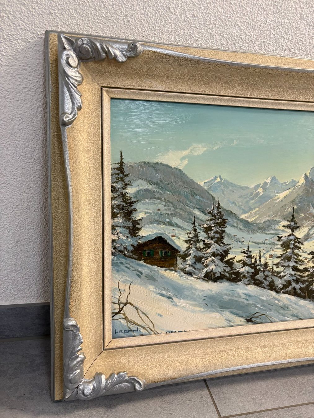 Dipinti: 60.5cmbreitx50cm hoch Öl Gemälde Winterlandschaft – Usato da Ottenbach venduto da TimelessEmotions. 4