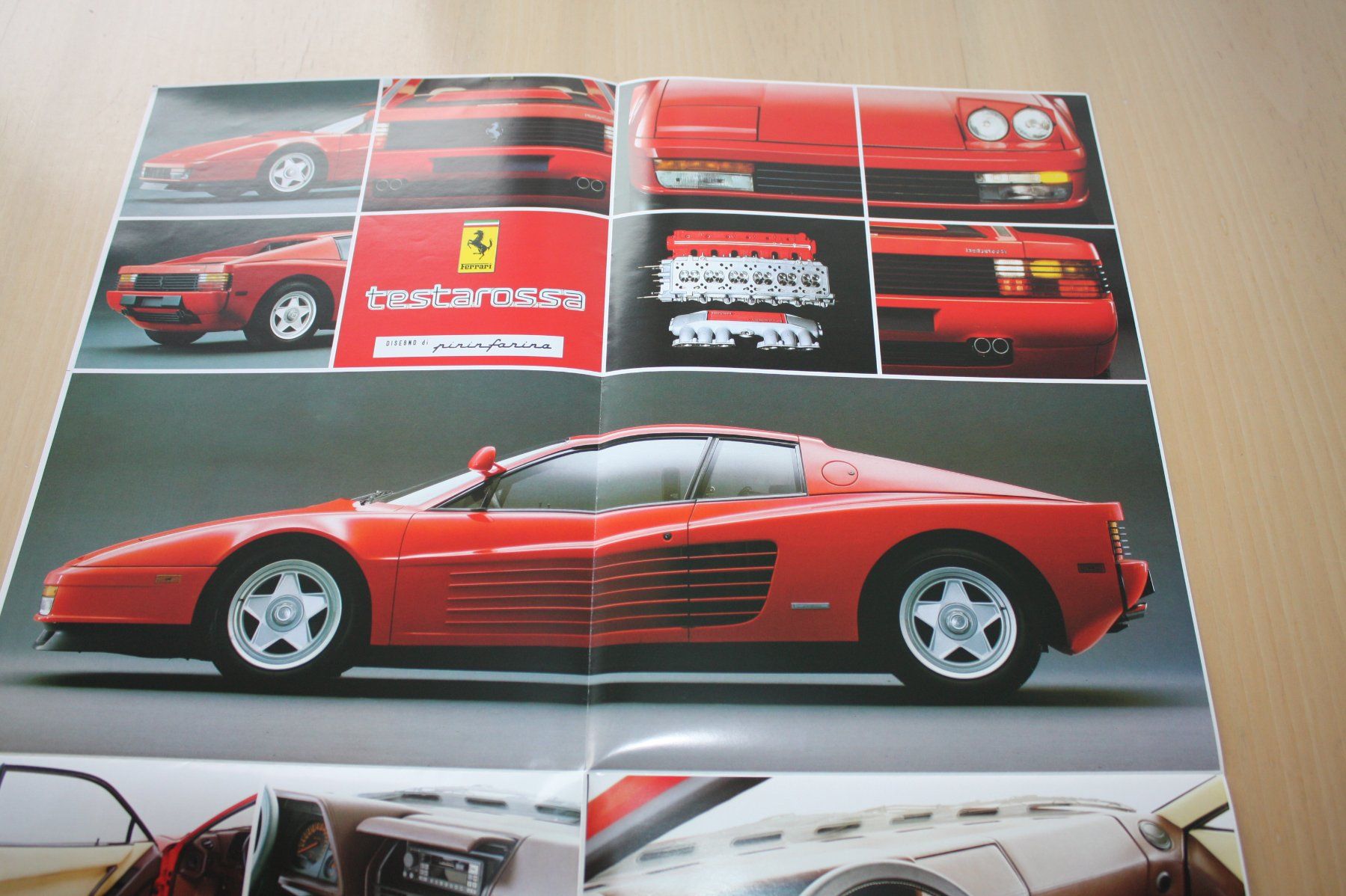 Ferrari Documenti: Ferrari Mono Specchio Testarossa Prospekt 10/1984 – Usato da Wikon venduto da erwin400 2