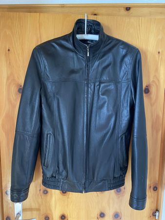 Echtlederjacke XS Gr.34 schwarz Unisex Top Zustand