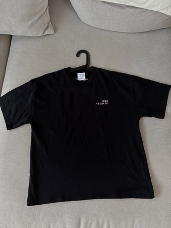 Schwarzes T-Shirt "Wie immer" Grösse S/M