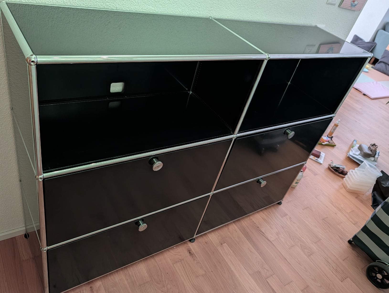 USM Regale: USM Haller Sideboard 3x2 schwarz – Gebraucht aus Olten von Tschaeppu 1