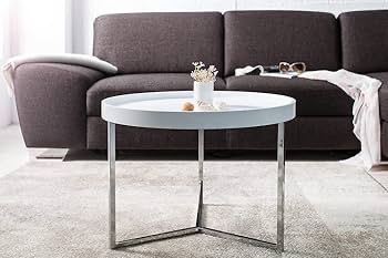Tavoli: COUCHTISCH Modular Weiss/Chrom Sofatisch NEU – Nuovo e nell'imballaggio originale da Sulgen venduto da eytsh 1