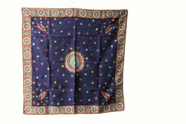 Christian Dior - Seidentuch / Foulard / Carre mit Firmament