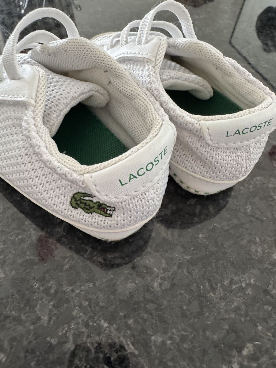 Lacoste Schuhe für Jungen: Süsse Lacoste Krabbelschuhe Gr. 18 weiss – Gebraucht aus Küsnacht ZH von ToddyGinger 2
