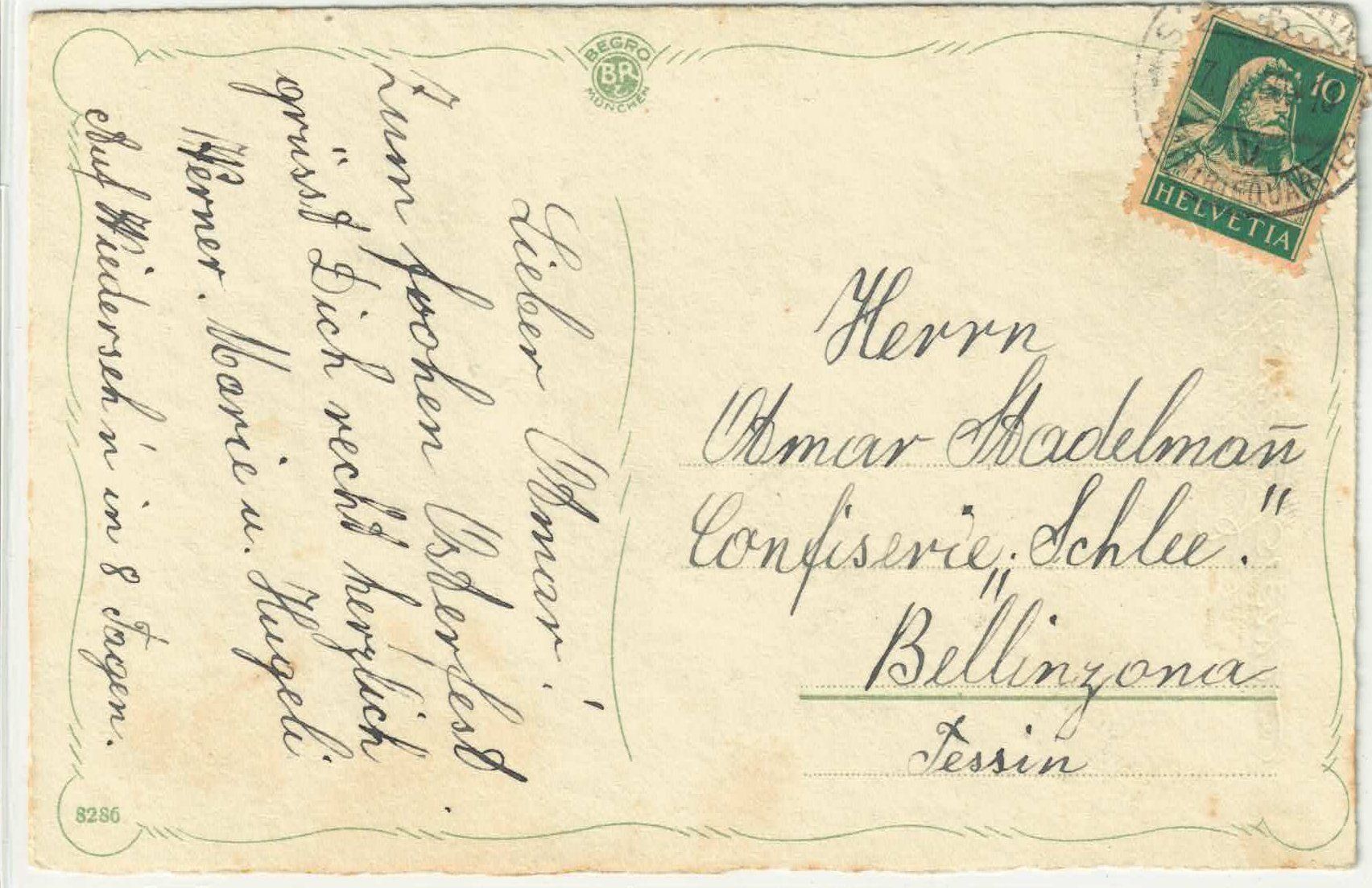 Cartoline postali: Fröhliche Ostern - Mädchen mit Hase – Usato da Ettingen venduto da Kartenplanet 1