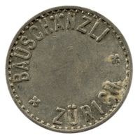 Biermarke 20 Rappen Bauschänzli Zürich