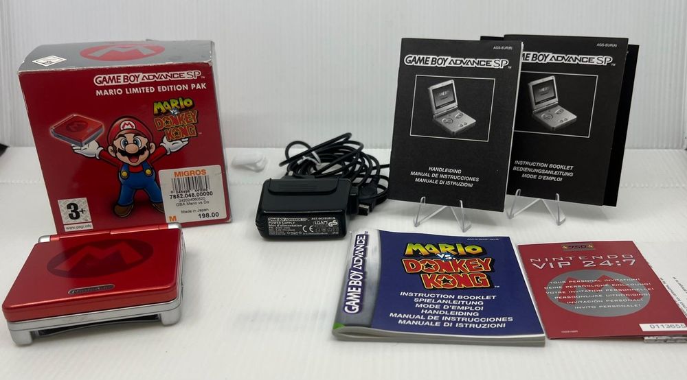 Game Boy Advance SP Mario Limited Edition PAK in OVP (Gebraucht) in ...