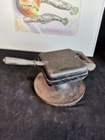 Antikes Gusseisen Waffeleisen, Antikes Brezeleisen Therma