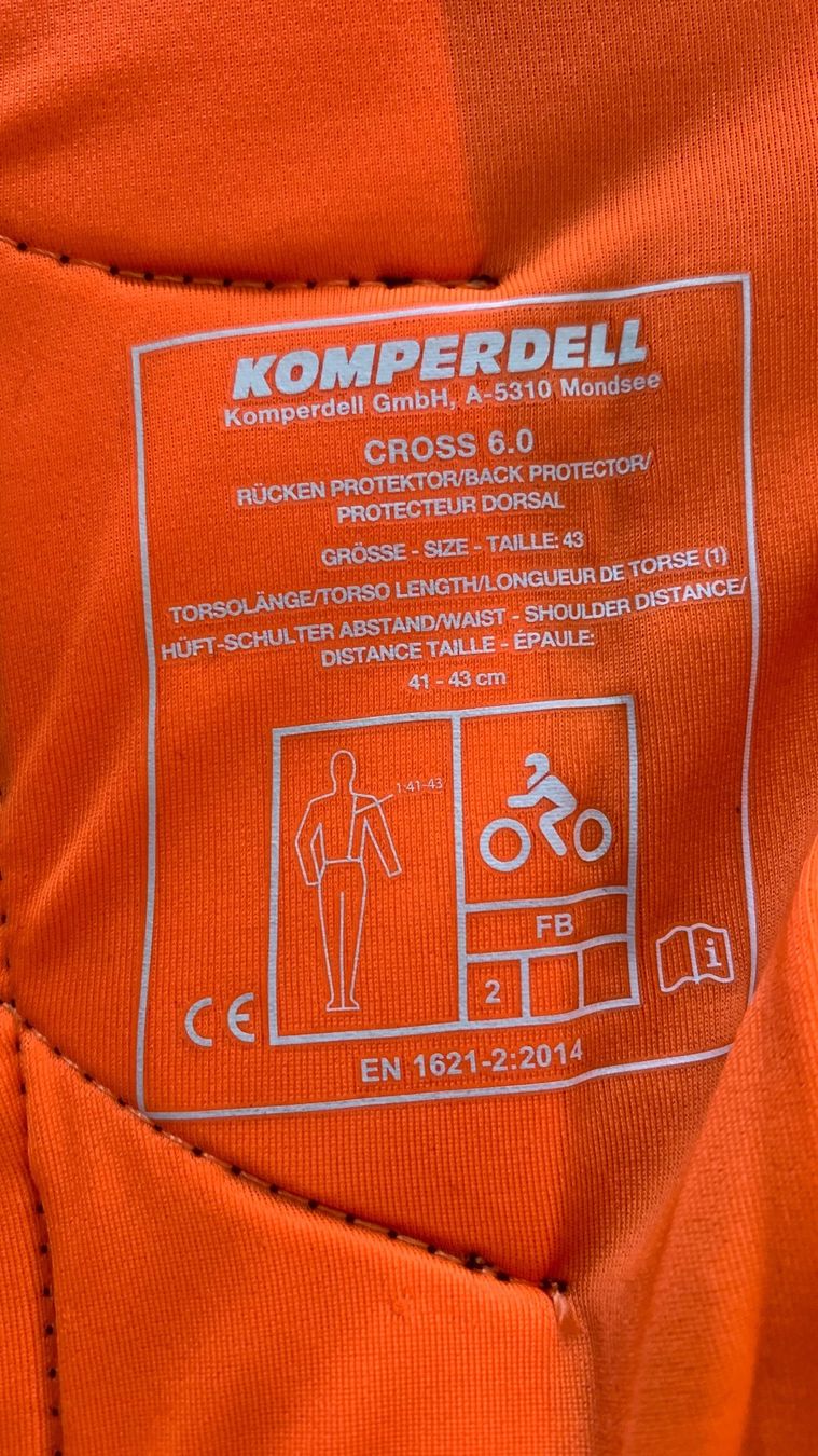 Komperdell Protezioni & Imbottiture: Rückenprotektor Komperdell Grösse M – Nuovo e nell'imballaggio originale da Ried-Brig venduto da Feuerhut 3