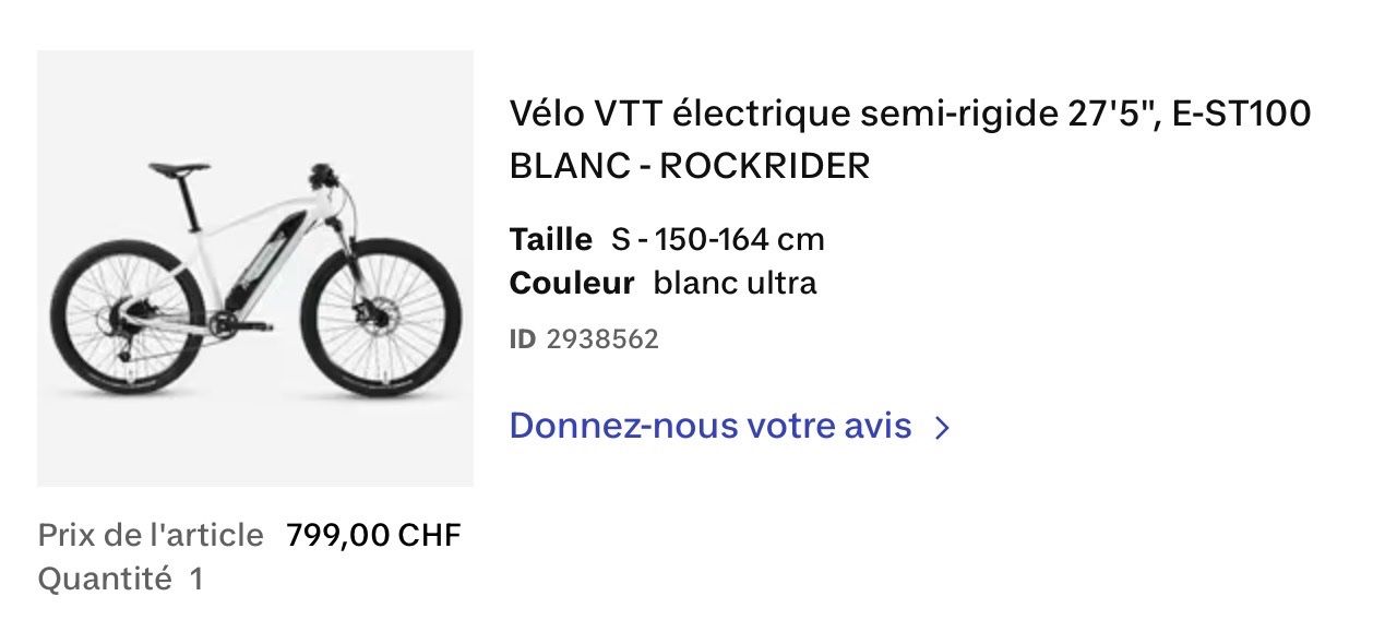 Decathlon Biciclette: Vélo électrique femme – Usato da Gampelen venduto da Gflocon 3