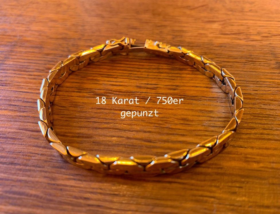 GoldArmband 18 Karat/750 *ab Fr. 1.* Kaufen auf Ricardo
