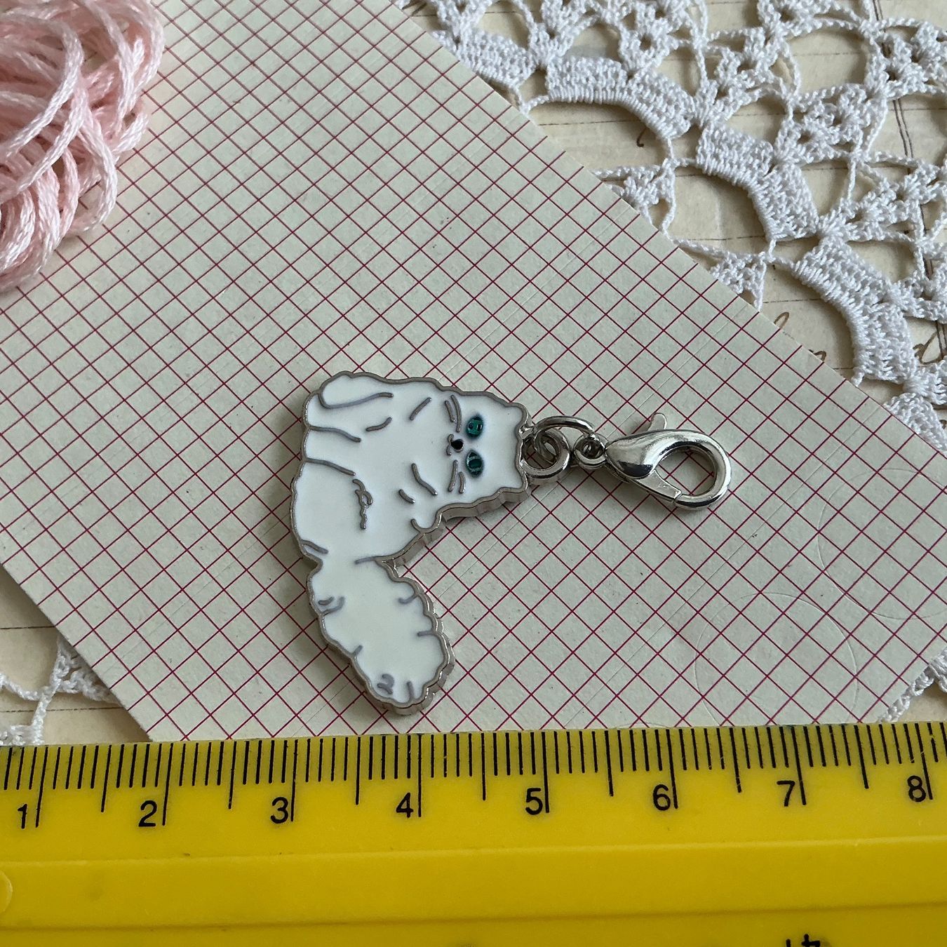 Ciondoli: 1x Anhanger Metall Katze chat émail pendentif – Nuovo (secondo la descrizione) da Meyrin venduto da laservette99 1