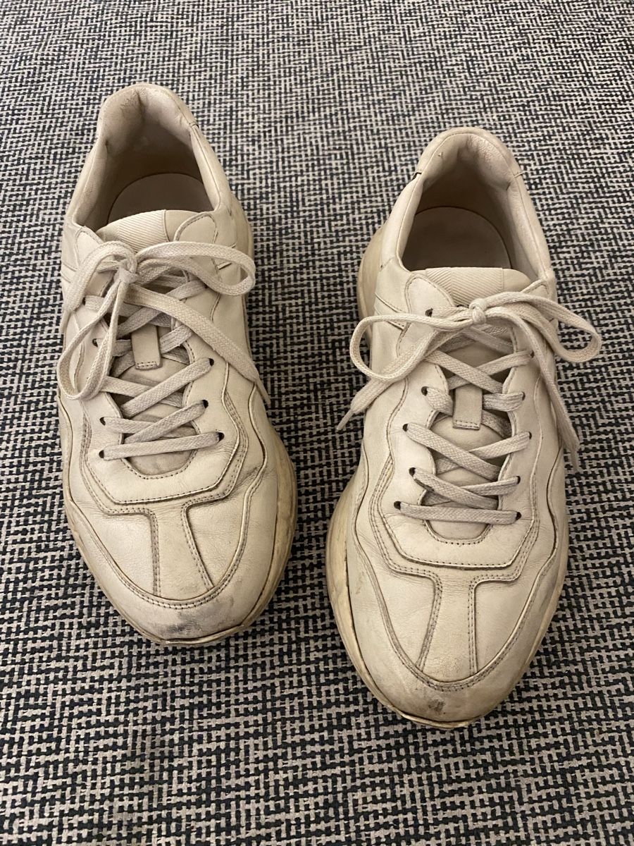 Gucci Scarpe da uomo: Gucci - Baskets en cuir taille 43 – Nuovo (secondo la descrizione) da Genève venduto da TheMattiBoutique