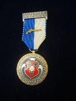 Luzerner Stich 1969 Pistole email Wappen Ebikon goldene