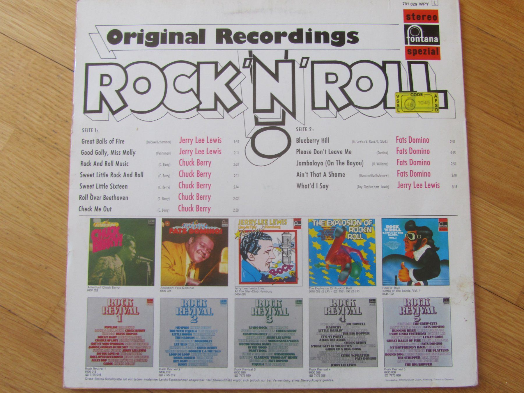 Dischi in vinile: Rock 'n' Roll – Usato da Seengen venduto da mikelele 3