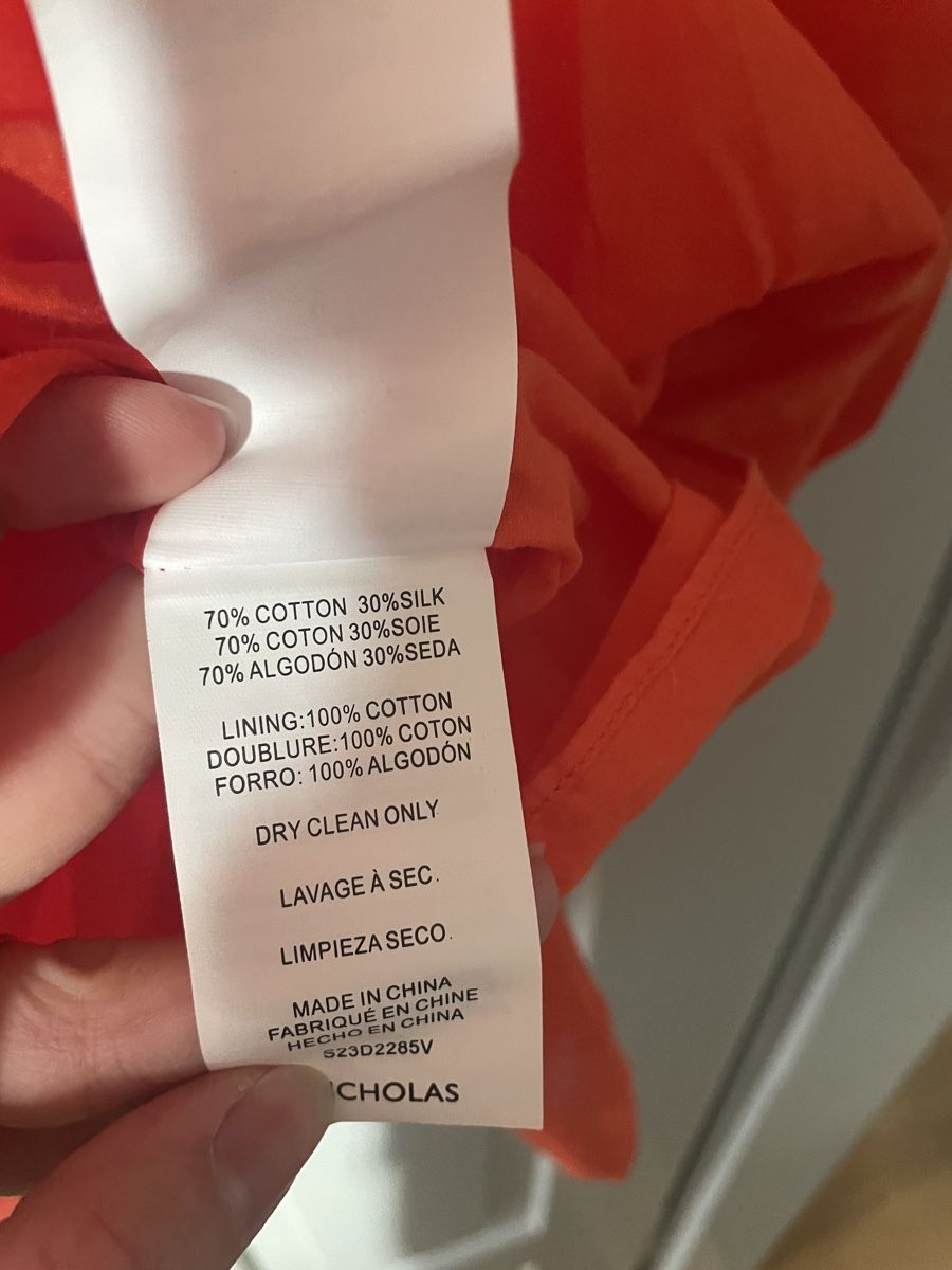 Vestiti: Nicholas oranges Kleid aus Seidenmix – Nuovo (secondo la descrizione) da Zürich venduto da M500ZH 3
