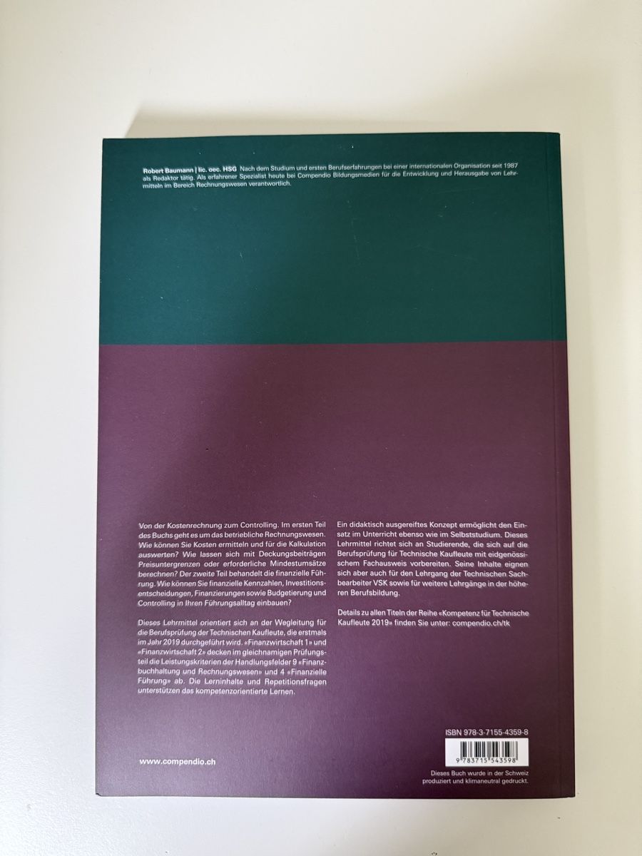 Libri: Finanzwirtschaft 2 TK 2019, Robert Baumann – Nuovo (secondo la descrizione) da Solothurn venduto da delialiliane 2