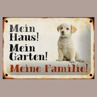 🔥 MEINE FAMILIE Hunde Blechschild 💛 12x18cm OVP 🔥
