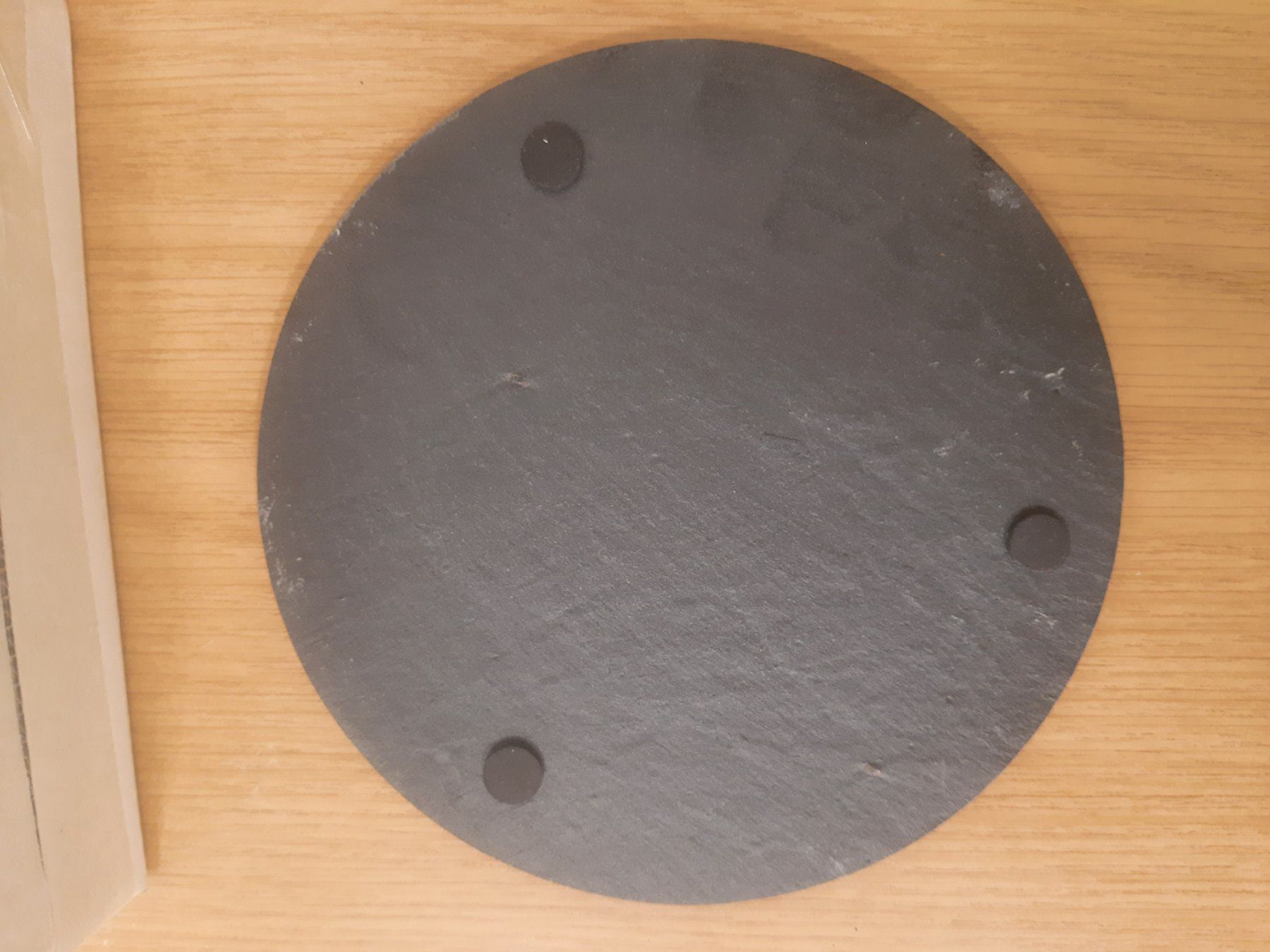Piatti di portata: Schieferplatten rund 6er-Set, Ø 15cm – Usato da Muotathal venduto da robin40 3