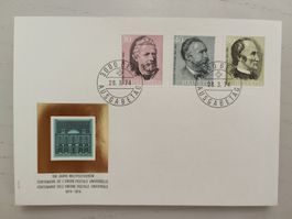 1974 FDC 100 Jahre Weltpostverein