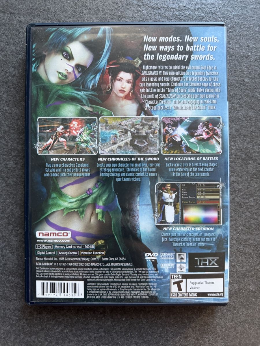 Sony Giochi: Soulcalibur III PS2 NTSC – Usato da Zürich venduto da cENS0R 1