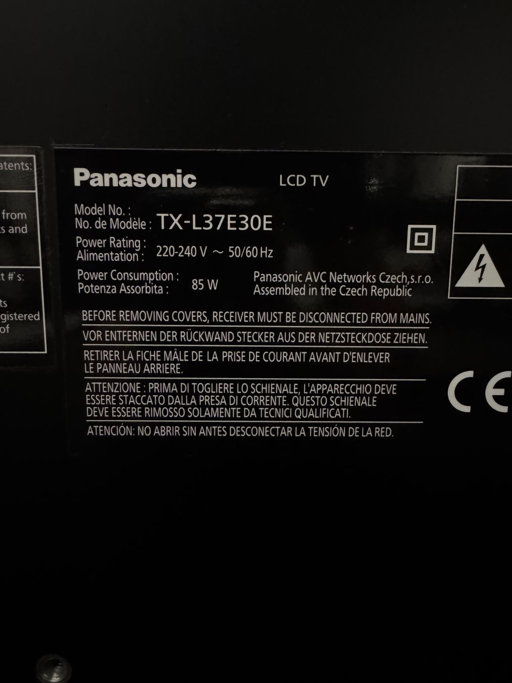 Panasonic Televisori: Panasonic TV 37” LCD HDTV – Usato da Villigen venduto da Topper76 3