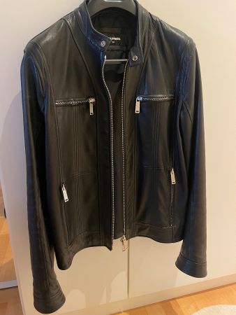 Dsquared Lederjacke schwarz Grösse 50