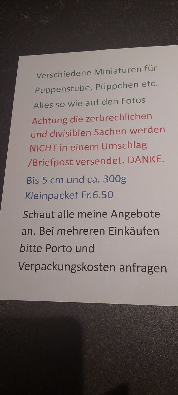Alle Dekorationen: Miniatur Weihnachtskrippe  – Neu (gemäss Beschreibung) aus Muri AG von nindo1 2