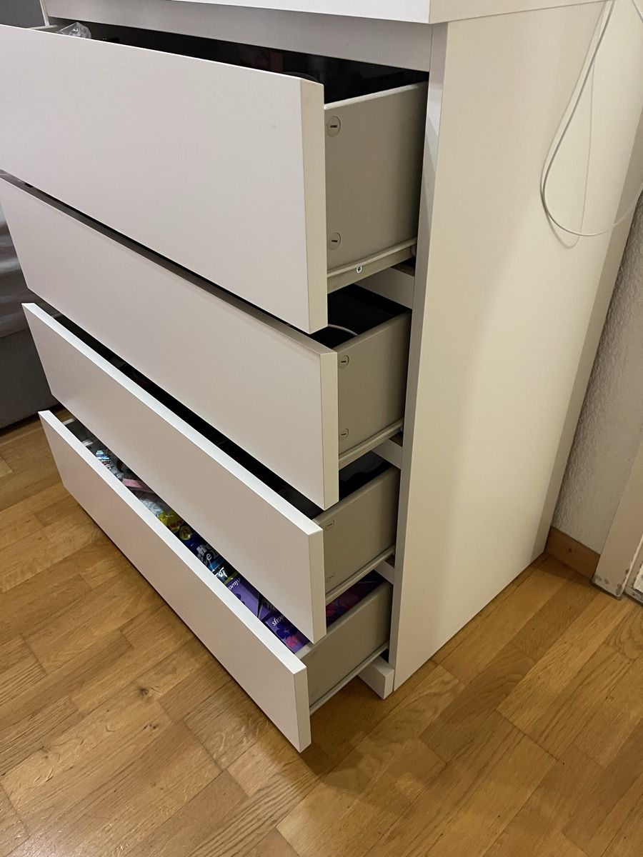 Gebrauchte Kommode von Ikea mit 4 Schubladen, weiss (Gebraucht) in Ittigen für CHF 80 – nur Abholung auf Ricardo kaufen