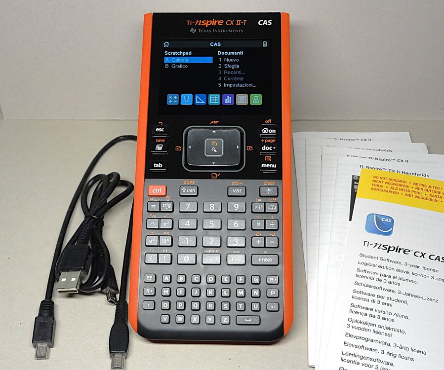 Texas Instruments Grafikrechner TI-Nspire CX + CAS Software (Gebraucht ...