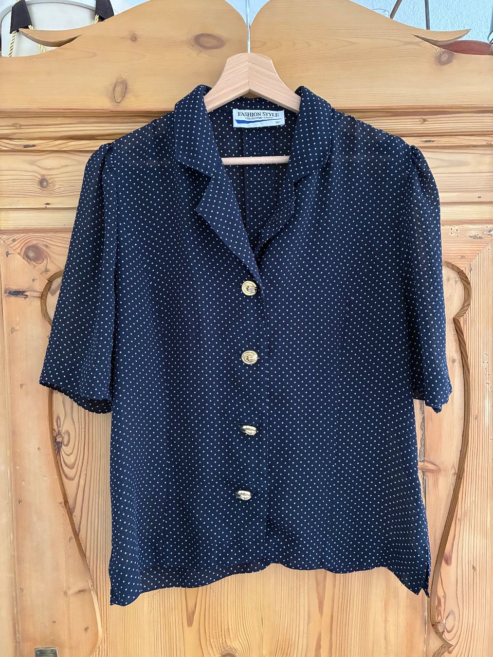 Camicette: Vintage Sommerbluse, Polka Style, Grösse 38 – Usato da Bättwil venduto da tre_tj9g