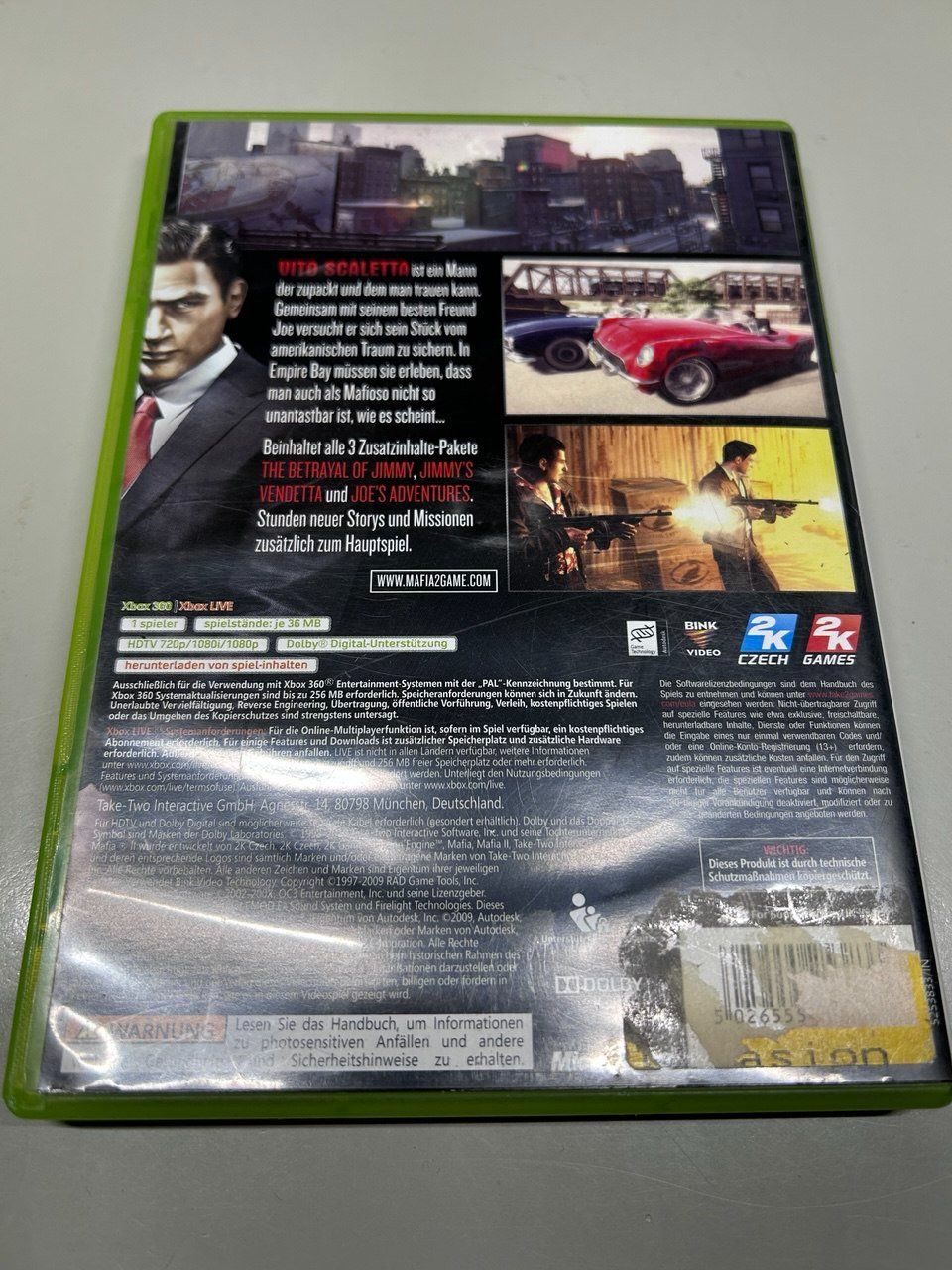 Microsoft Giochi: Mafia II per Xbox 360 – Usato da Giubiasco venduto da LorisVale 1
