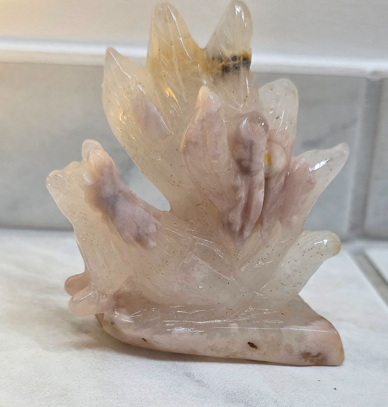 Minerali & Pietre curative: Süsser Blumenachat Fuchs 186g – Nuovo e nell'imballaggio originale da Matzingen venduto da Shay_Crystalz