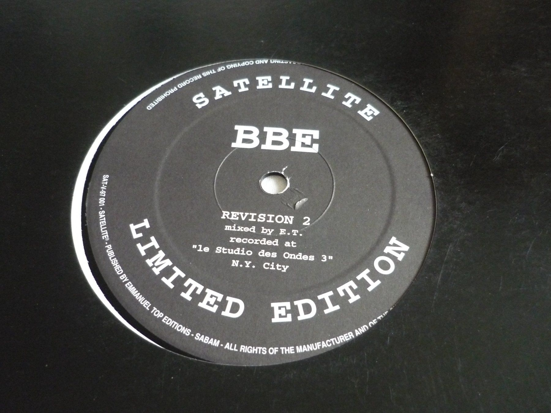 Dischi in vinile: Rare Techno Vinyl - BBE satellite - limited – Usato da Beringen venduto da Flatretriever 2