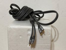 5m Cinchkabel mit EMI Unterdrücker (Filter)