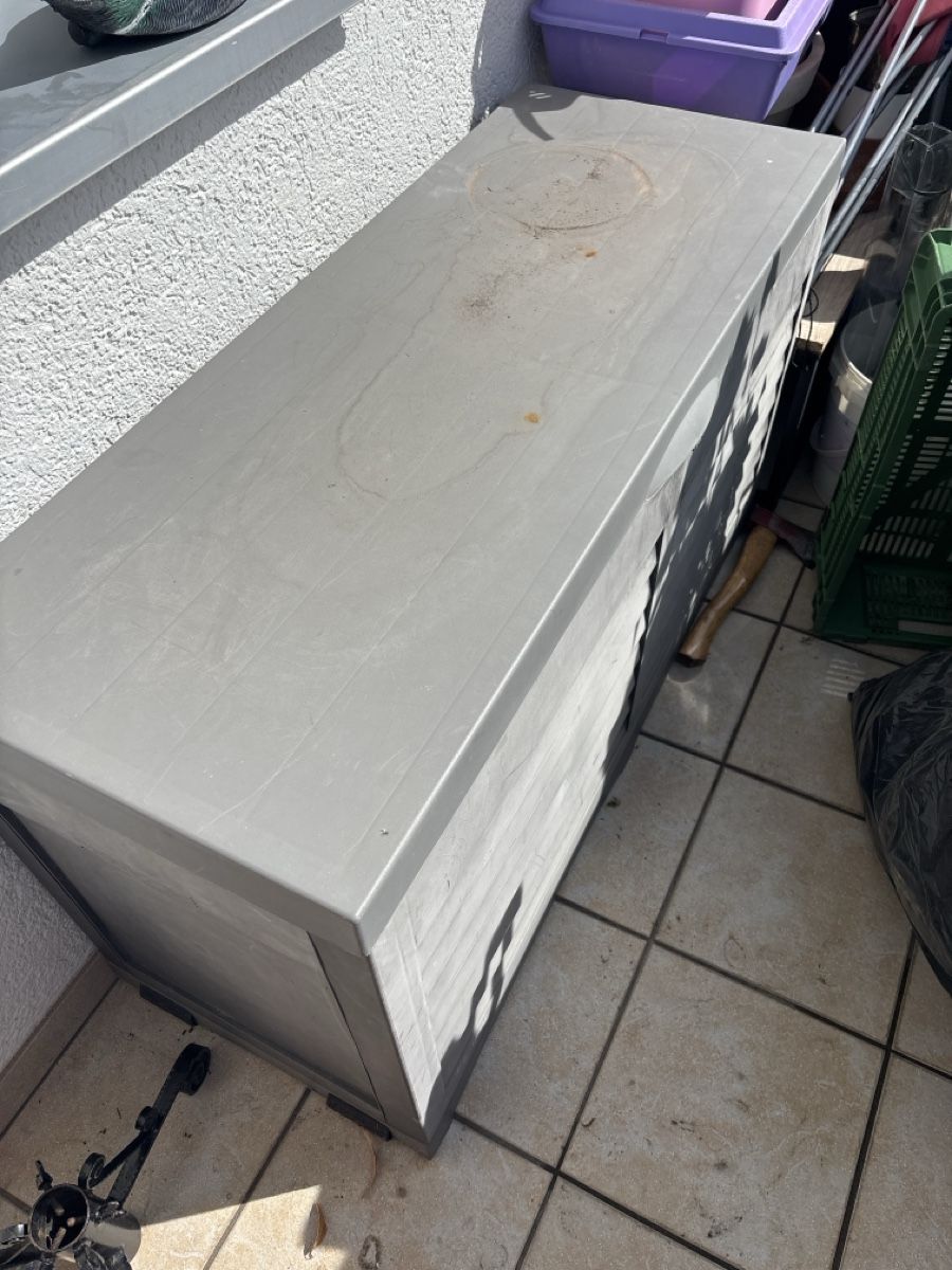 Box contenitori: Gartenbox Kunststoff grau gebraucht – Usato da Reinach AG venduto da Claudio039 1