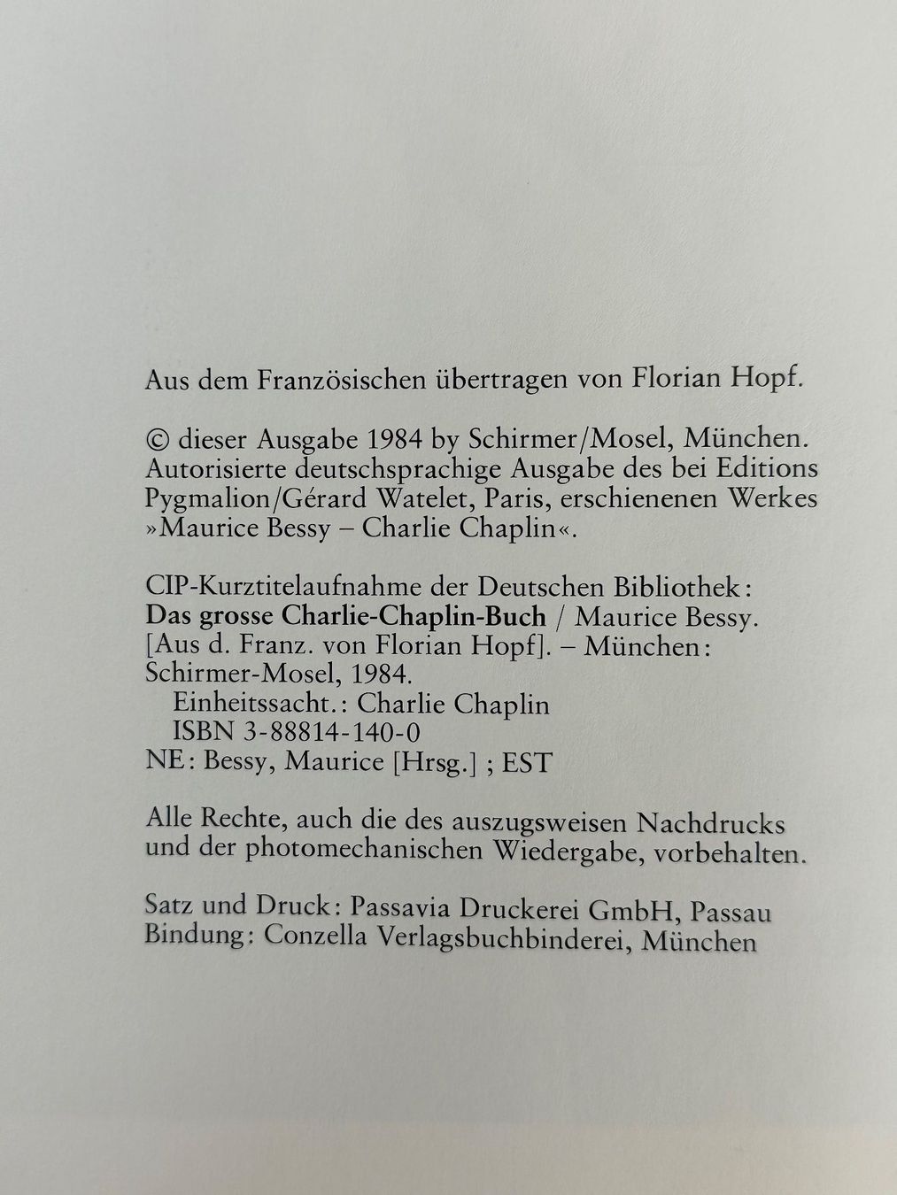 Libri: Das grosse Charlie Chaplin Buch – Usato da Jona venduto da RolfKnie01 3