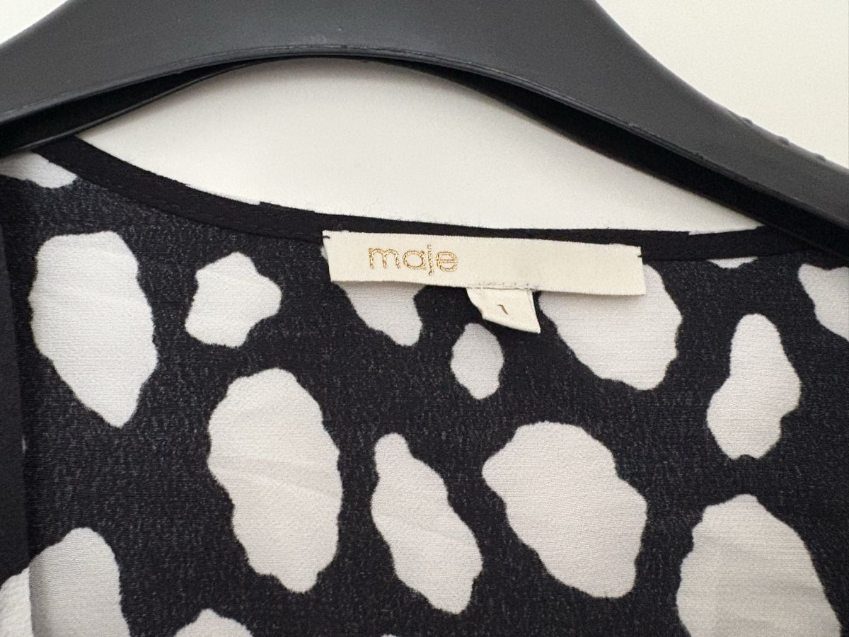 Maje Camicette: MAJE Blouse - Black & White - size 1 – Usato da Muzzano venduto da Sidney_3 1