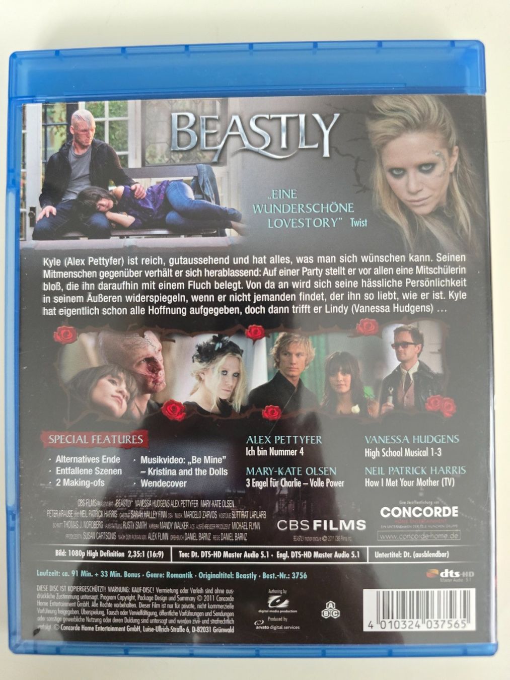 Alle DVDs: BEASTLY – Gebraucht aus Buchrain von reloca 1