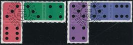 2021 - Domino - Zusammenhängende - Ersttag Voll Stempel ET