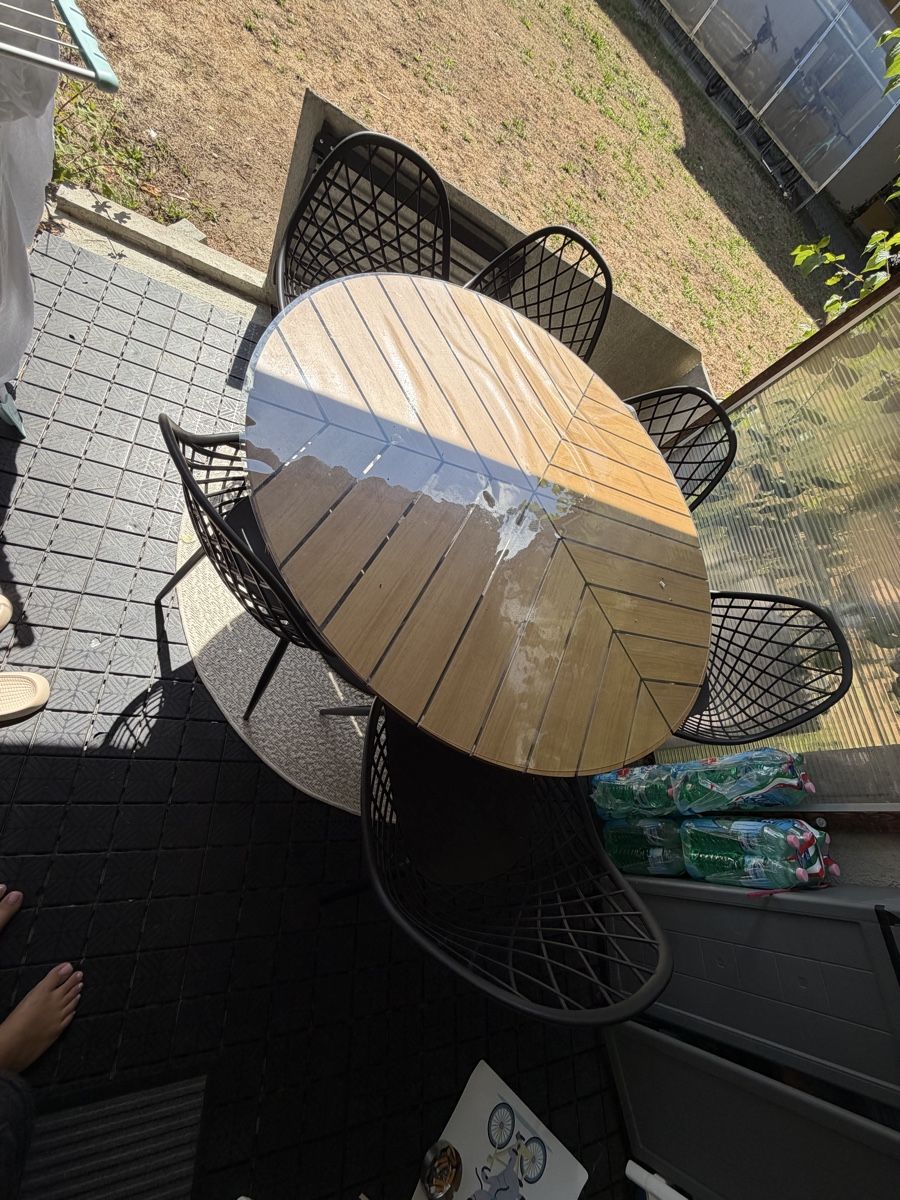 Set di tavolo e panche: Gartentisch & 6 Stühle – Nuovo (secondo la descrizione) da Aarberg venduto da Ditabln