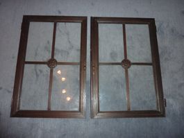 2 Vitrinentürlein, antik