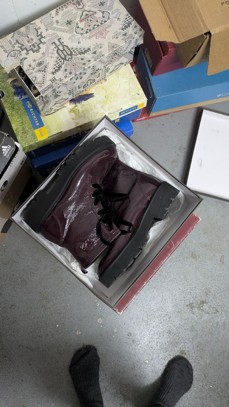 Scarpe da donna: weinrote Stiefel – Usato da Morgarten venduto da rra_jvw7