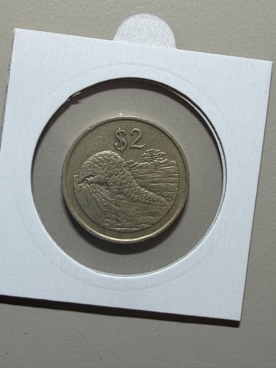 Toutes les monnaies: Zimbabwe- 2 dollars - 1997 – D'occasion à Payerne par Mike1682 1