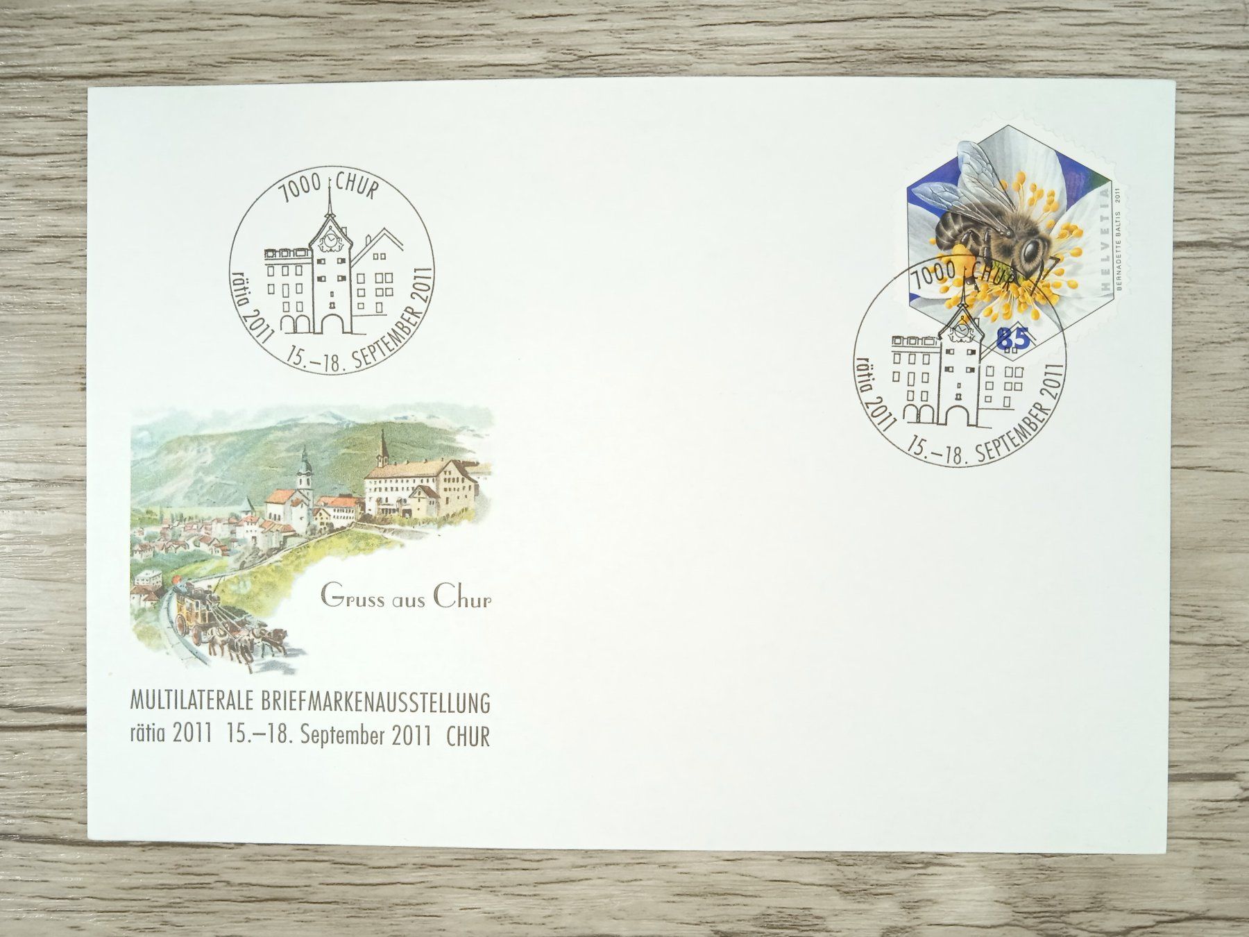 Tutti i francobolli: TR62 Enveloppe + Timbre Suisse 2011 – Usato da Cousset venduto da Patrick_Collections