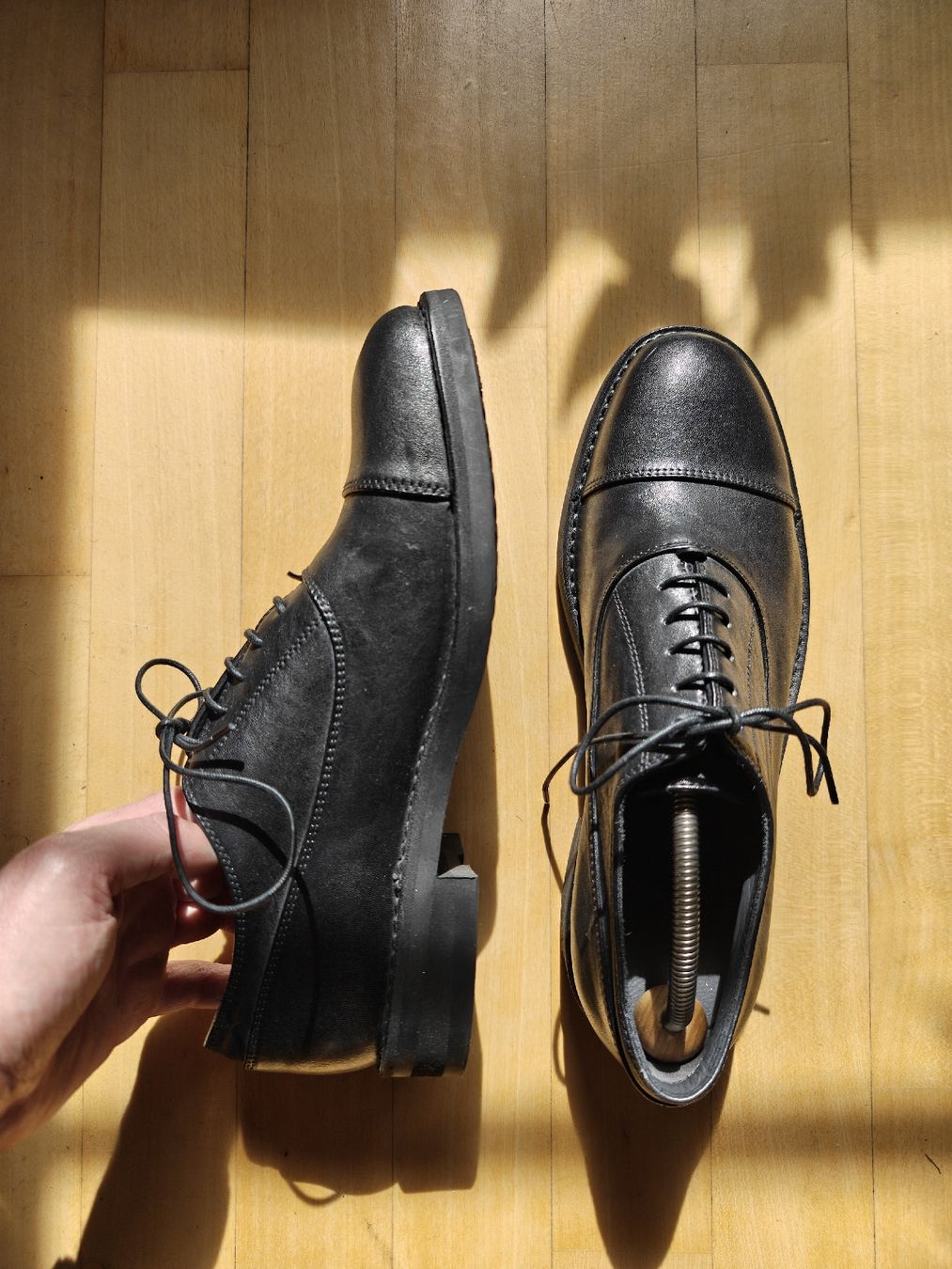 Scarpe da uomo: Pantanetti Lederschnürschuhe, Schwarz, Gr. 42 – Nuovo (secondo la descrizione) da Winterthur venduto da SK1977 2