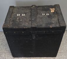 Antike Militärkiste Holz / Sattelkiste Schweizer Armee V+B